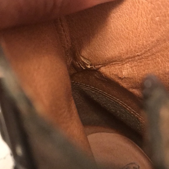 Lucky Brand Laureen Ankle Boots Sz 10 M 4 Inch Block Heels - Picture 5 of 9